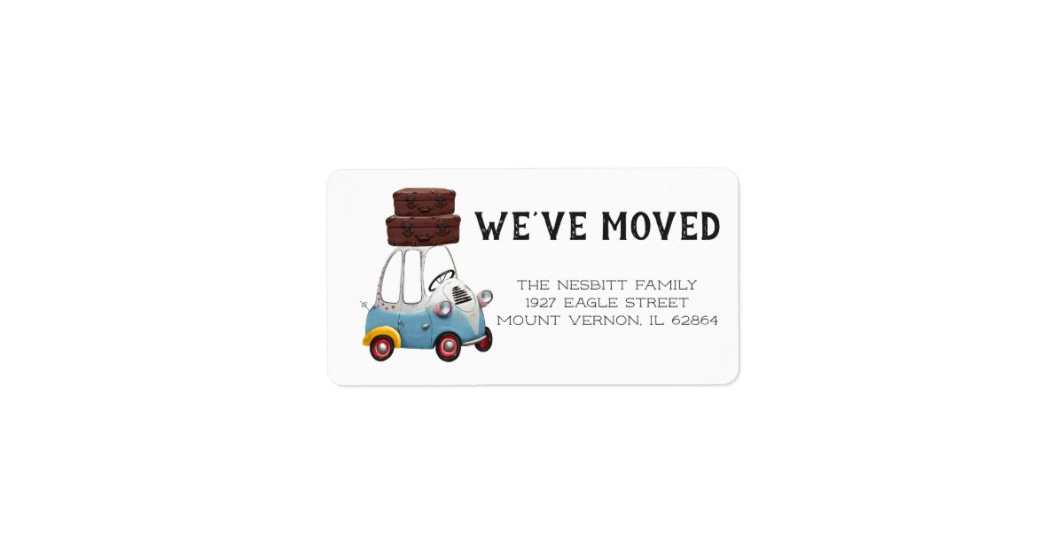We've Moved | Return Address Labels | Zazzle