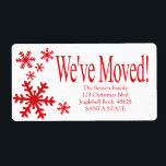 We've Moved snowflake holiday Label<br><div class="desc">After all the work and stress, tell them you have a new address! There is no better ( and easier!) way to spread the news than adding this label to your Christmas post. There are many different cards available, so pick the design and wording you like. Browse the store or...</div>