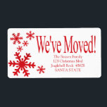 We've Moved snowflake holiday Label<br><div class="desc">After all the work and stress, tell them you have a new address! There is no better ( and easier!) way to spread the news than adding this label to your Christmas post. There are many different cards available, so pick the design and wording you like. Browse the store or...</div>