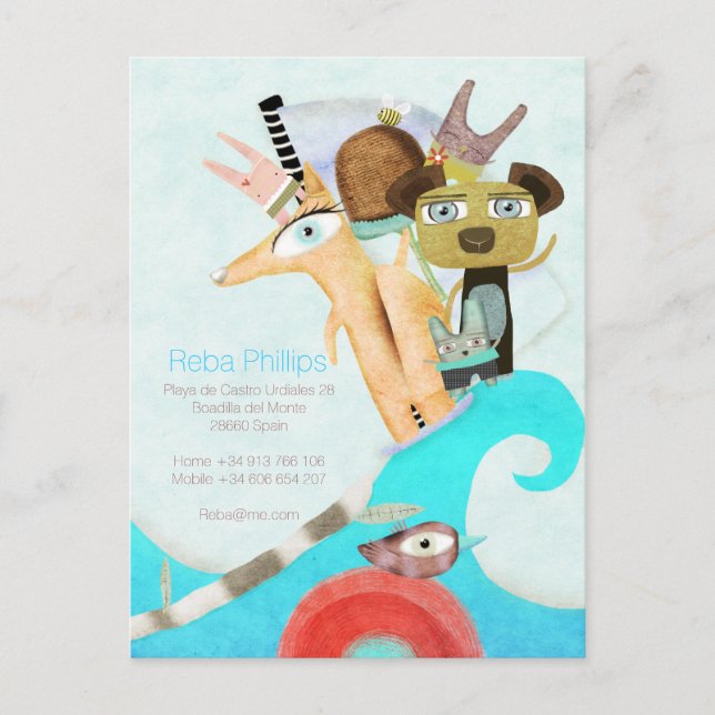 We've moved Spain Announcement Postcard (Front)