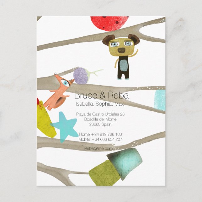 We've moved Spain Announcement Postcard (Front)