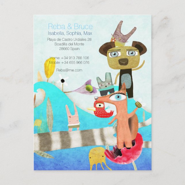 We've moved Spain Postcards (Front)