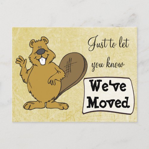 Weve Moved Squirrel New Address Postcards