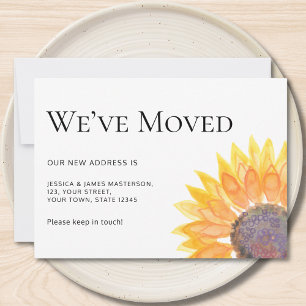 We've Moved Sunflower Moving Announcement