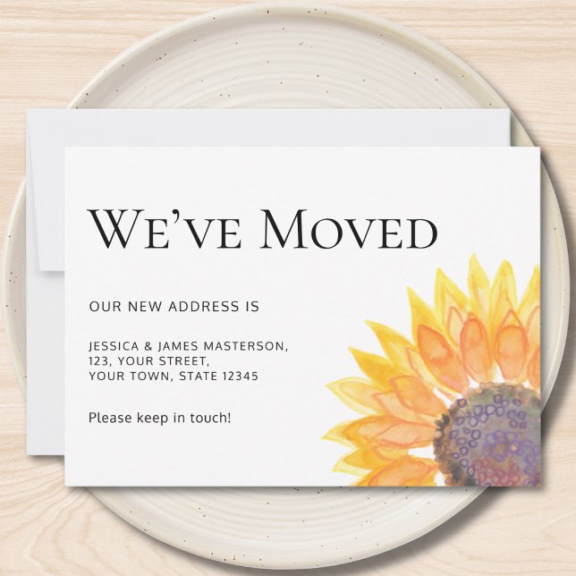 We've Moved Sunflower Moving  Announcement (Creator Uploaded)