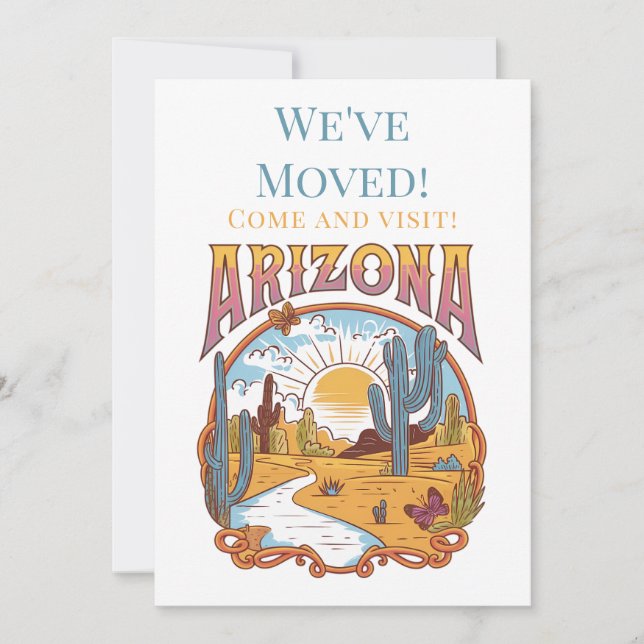 We've Moved to Arizona Announcement (Front)