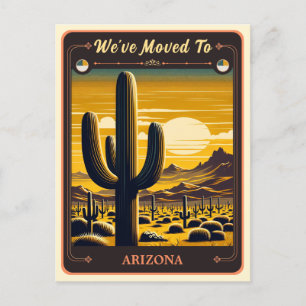 We've Moved To Arizona Vintage Postcard