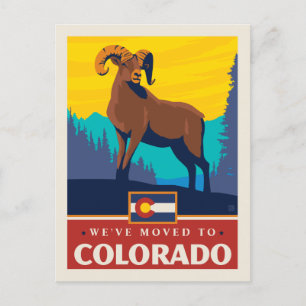 We've Moved To Colorado Invitation Postcard