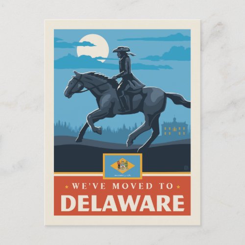 Weve Moved To Delaware Invitation Postcard