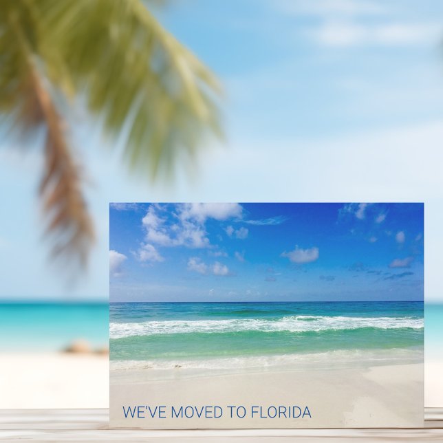 We've Moved to Florida Destin Beach Photo Moving Announcement (Creator Uploaded)
