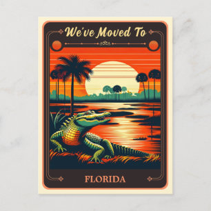 We've Moved To Florida Vintage Postcard