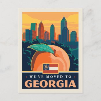 We've Moved To Georgia Invitation Postcard by AndersonDesignGroup at Zazzle