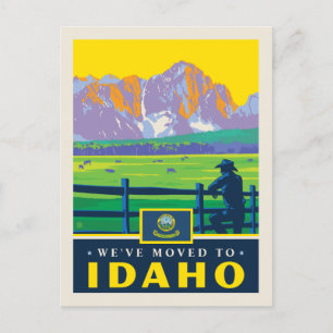 We've Moved To Idaho Invitation Postcard