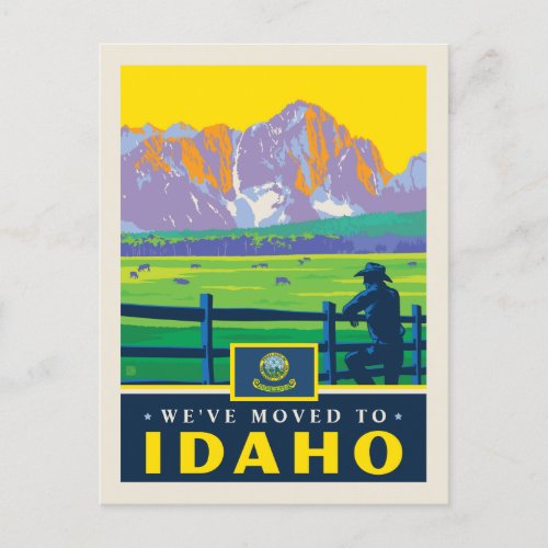 Weve Moved To Idaho Invitation Postcard