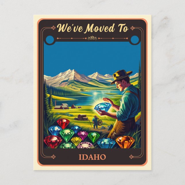 We've Moved To Idaho | Vintage Postcard (Front)