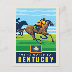 We've Moved To Kentucky Invitation Postcard