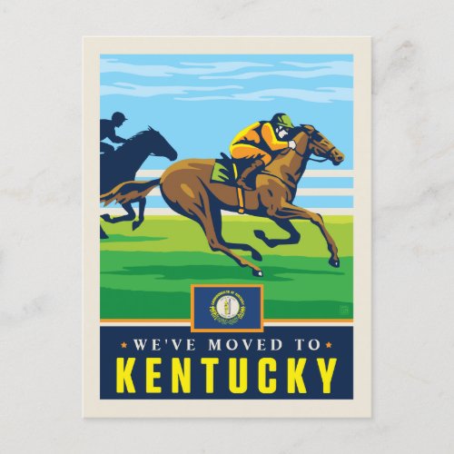 Weve Moved To Kentucky Invitation Postcard