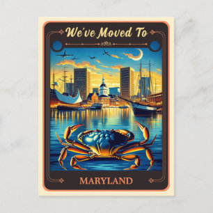 We've Moved To Maryland   Vintage Postcard