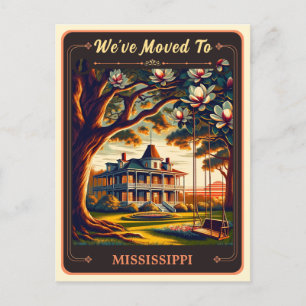 We've Moved To Mississippi Vintage Postcard