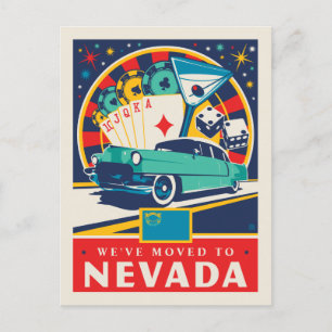 We've Moved To Nevada Invitation Postcard