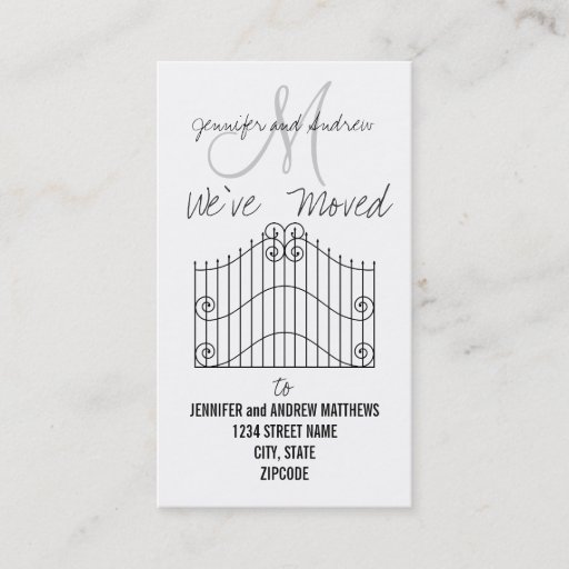 Customizable We've Moved to New Address Announcement Business Card