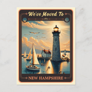 We've Moved To New Hampshire   Vintage Postcard