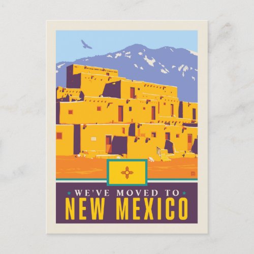 Weve Moved To New Mexico Invitation Postcard