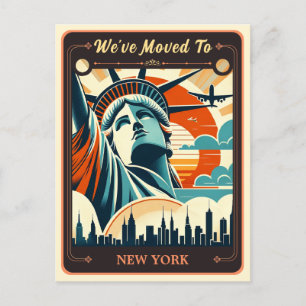 We've Moved To New York Vintage Postcard