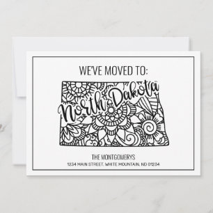 We've Moved To North Dakota State Floral Mandala Announcement