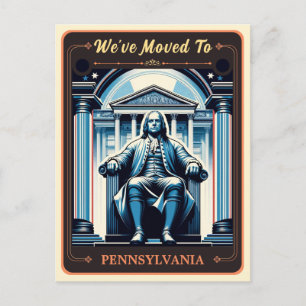 We've Moved To Pennsylvania   Vintage Postcard