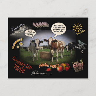 We've moved to the Country (customizable) Announcement Postcard