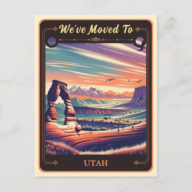 We've Moved To Utah | Vintage Postcard (Front)