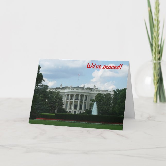 We've moved - to Washington DC Announcement (Front)