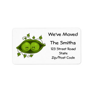 We've Moved, Two Peas In A Pod Label