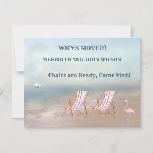 Weve Moved Watercolor Beach Budget Move  Announcement