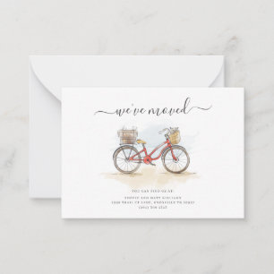 We've Moved Watercolor Chic Moving Announcement