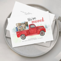 We've Moved Watercolor New Address Moving