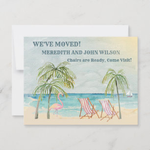 We've Moved Watercolor Ocean Beach Classic Move Announcement