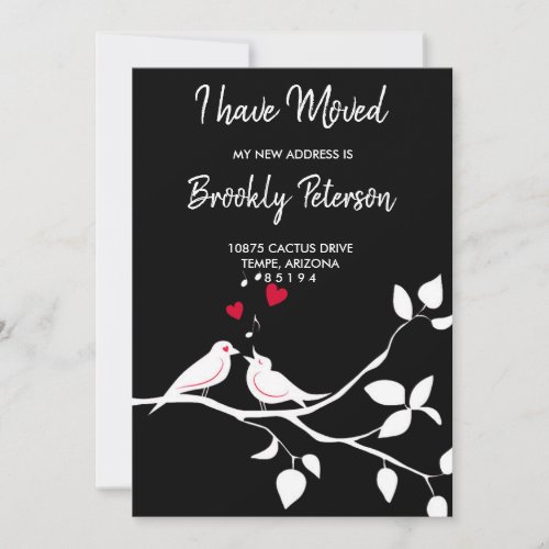 Weve Moved   Welcome Colorful bird  Invitation