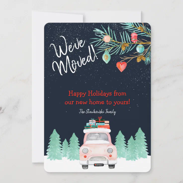 moving announcements holiday photo cards