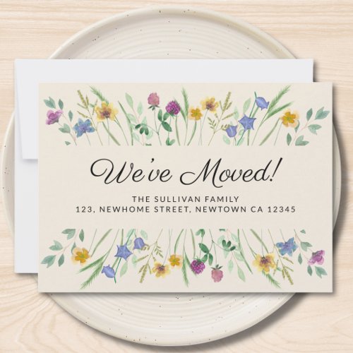 We've Moved Wildflower Moving Announcement