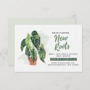 We've Planted New Roots Moving Announcement