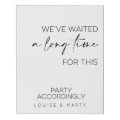 We've Waited A Long Time For This Wedding Faux Canvas Print | Zazzle