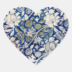 Wey, by William Morris Beautiful Vintage Art Heart Sticker