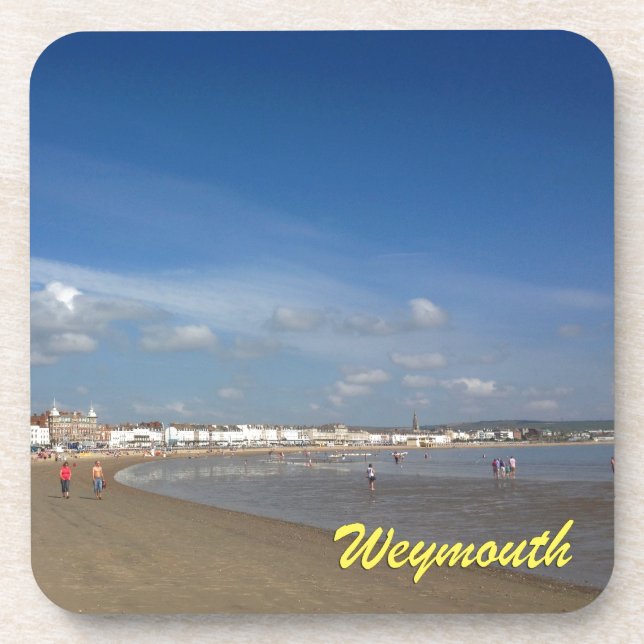 Weymouth Beach Drink Coaster (Front)