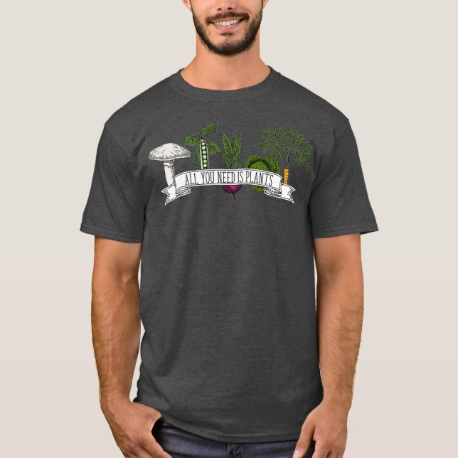 WFPB Whole Food Plant Based Eat Plants Vegan T-Shirt (Front)