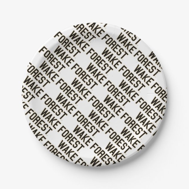 WFU | Wake Forest Paper Plates (Front)