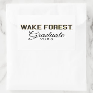 WFU Wake Forest Rectangular Sticker