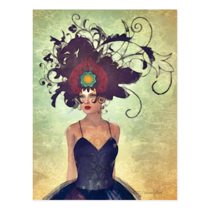 WH 002 Surreal Gothic Art Postcard