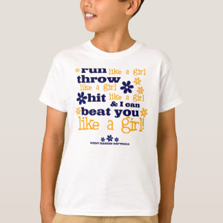 WH Like A Girl Softball T-Shirt